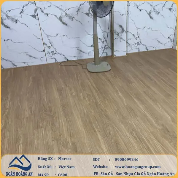 Sàn Nhựa Giả Gỗ Hèm Khóa Morser 6mm C600